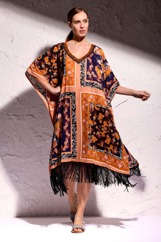 Poncho Cora Foulard Mix