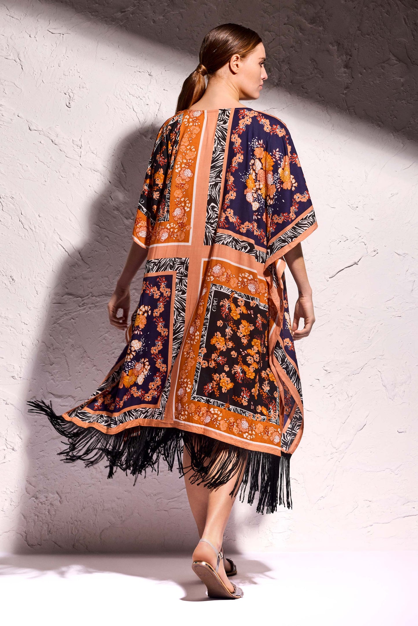 Poncho Cora Foulard Mix