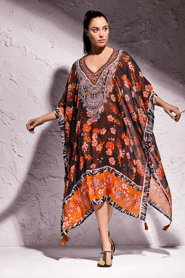 Poncho Fuego Foulard Mix