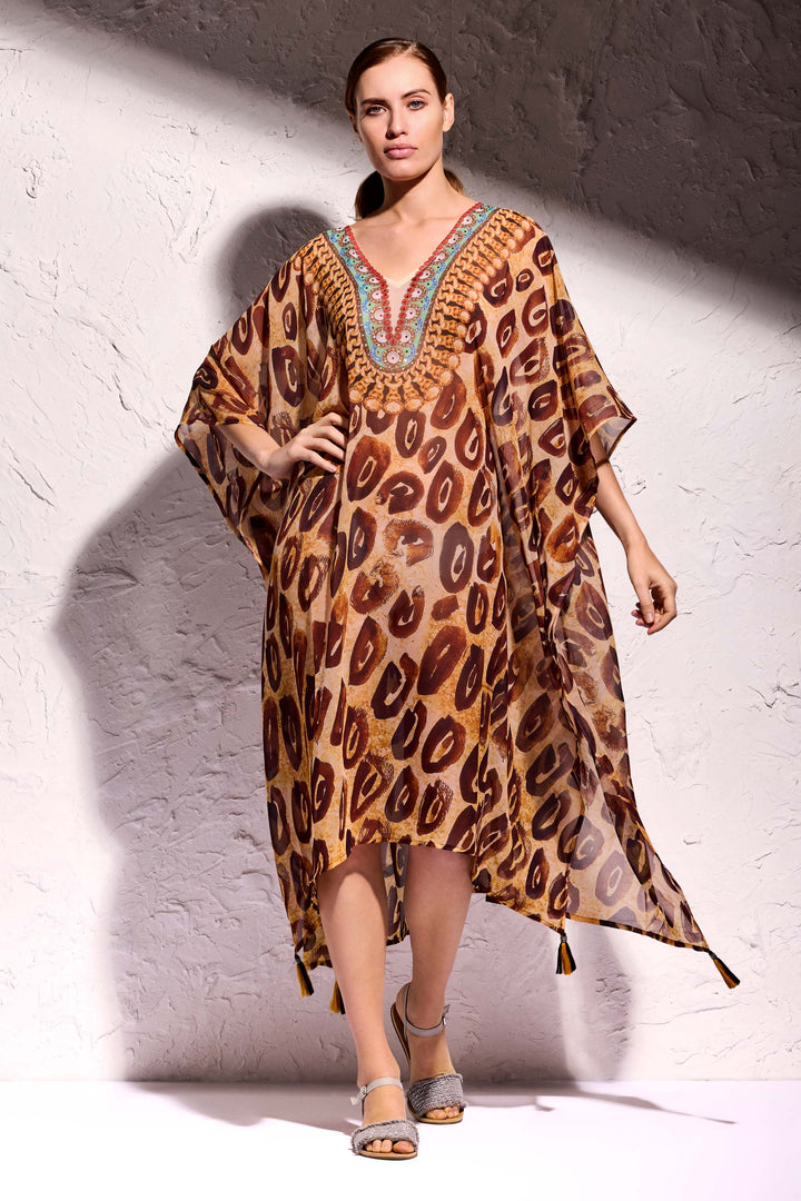 Poncho leopardato Fuego