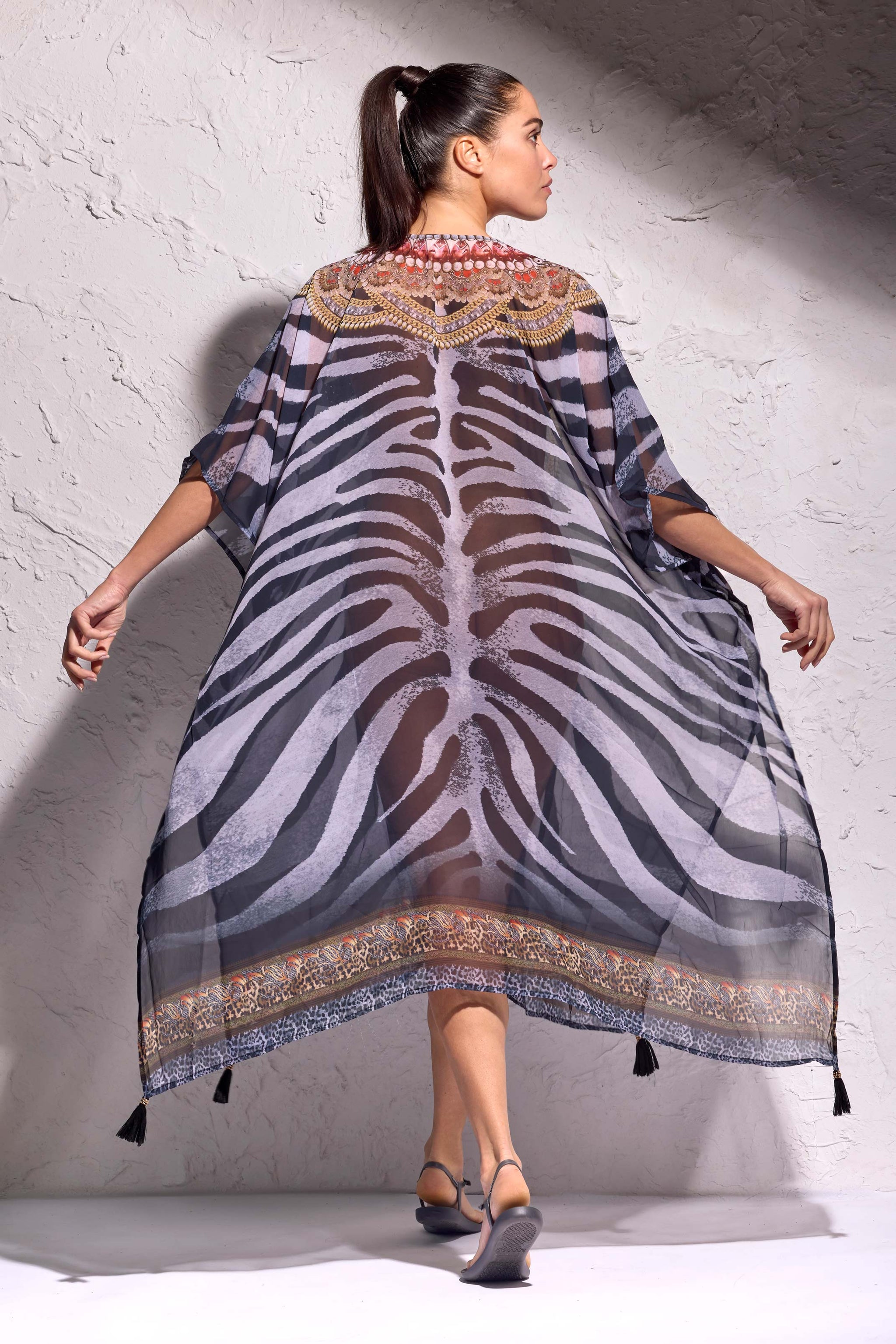 Poncho animalier Fuego