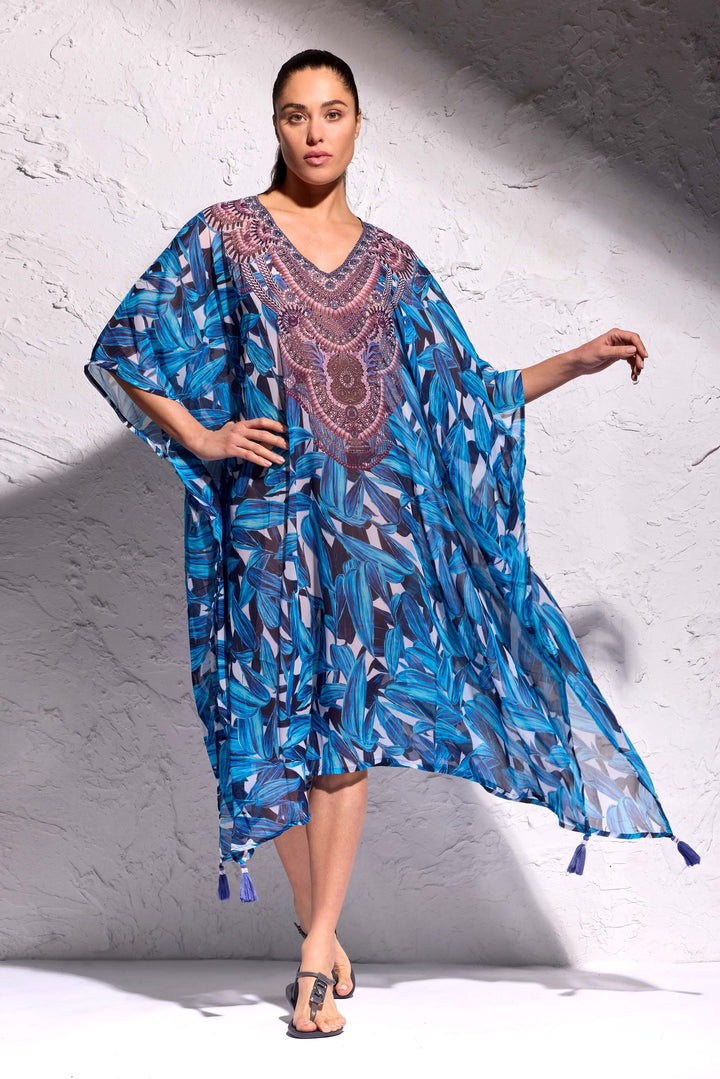 Poncho blu Fuego