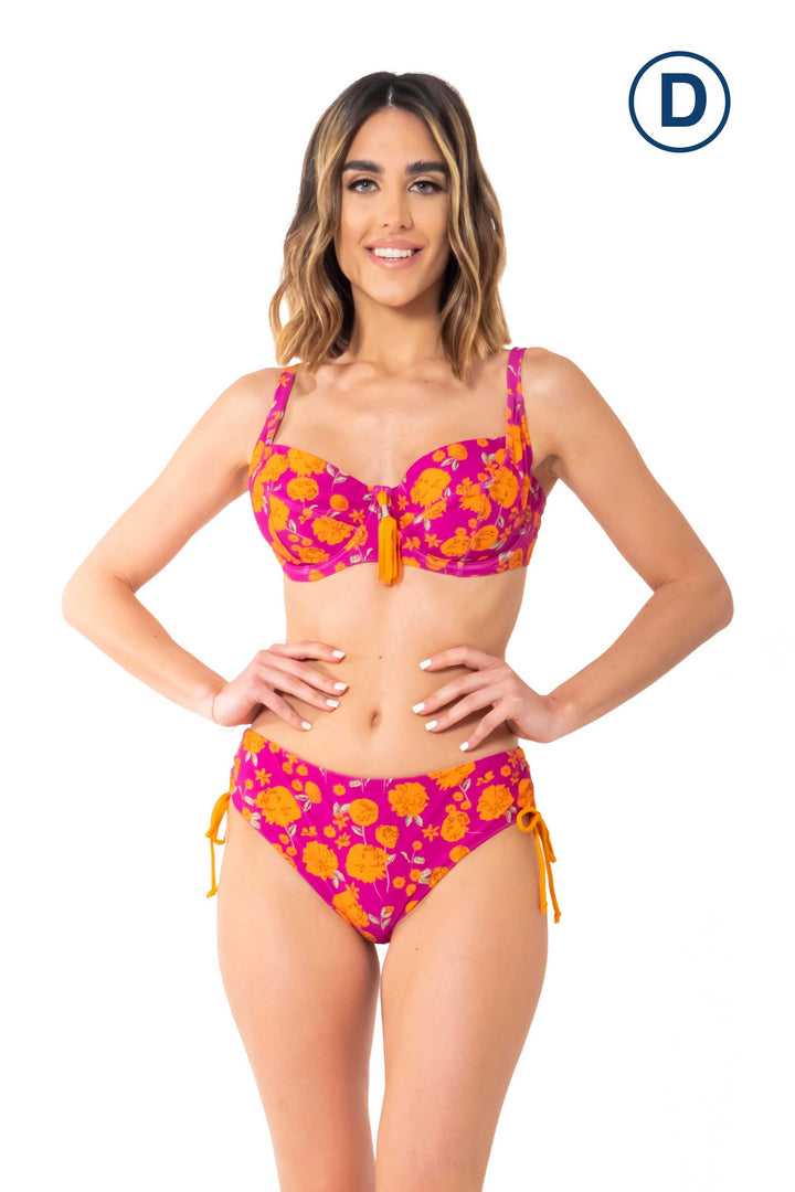 Bikini con ferretto Fedora coppa D Orange Passion