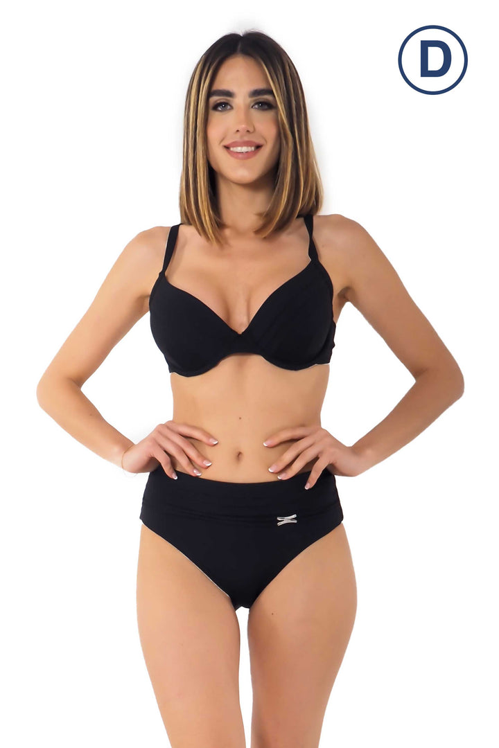 Bikini con coppa D Lisa Solid Color