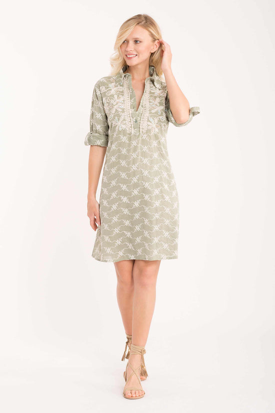 Romina 3/4 sleeve shirt dress