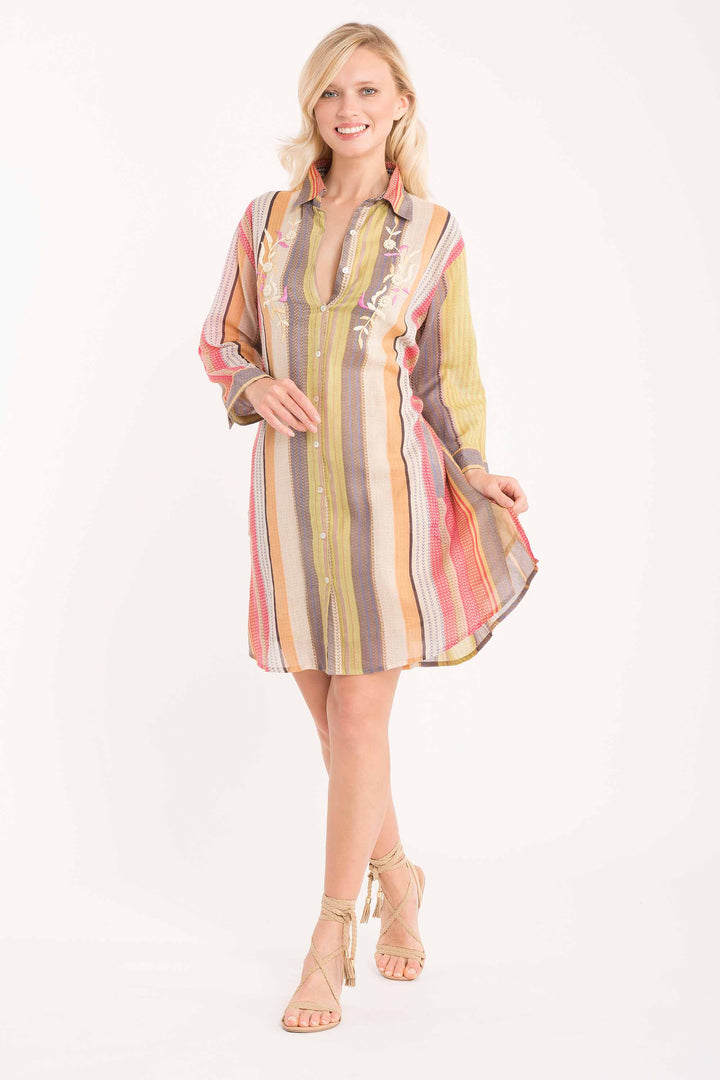 Romina 3/4 sleeve shirt dress