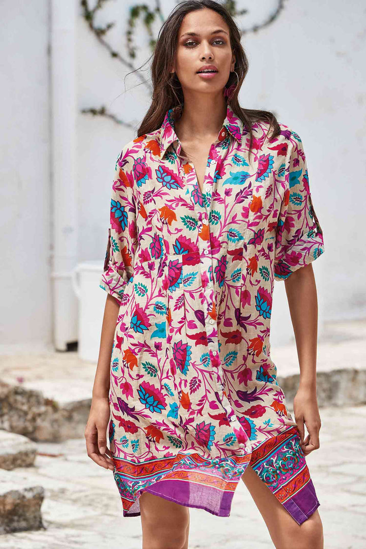 Romina 3/4 sleeve shirt dress