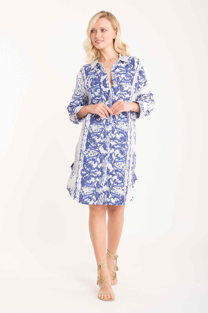 Romina 3/4 sleeve shirt dress