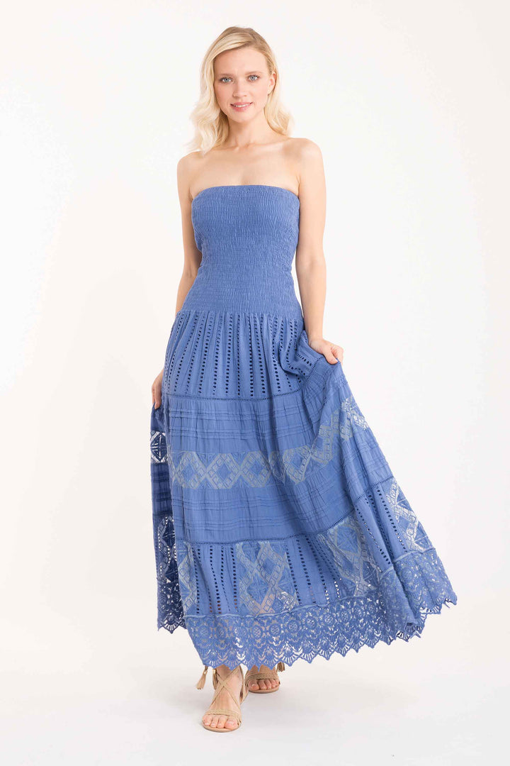 Joy bandeau maxi dress