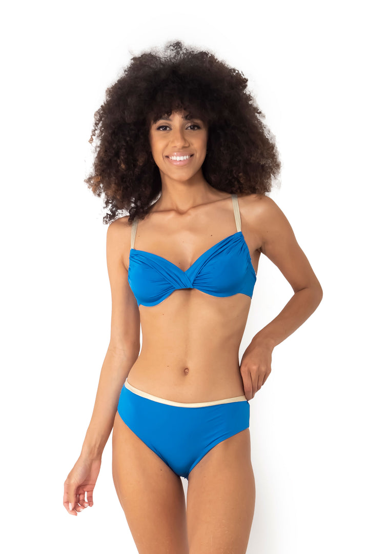 Bikini con ferretto Mora Solid Color